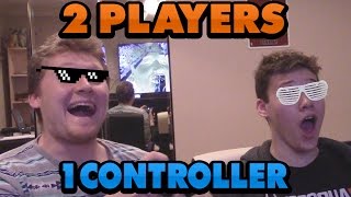 TWO PLAYERS ONE CONTROLLER CHALLENGE WITH JESSERTHELAZER