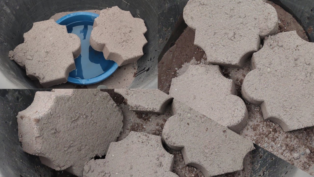 Asmr - dusty 🌪️ soft red sand flower beautiful shapes crumbling dry and water 💦💦