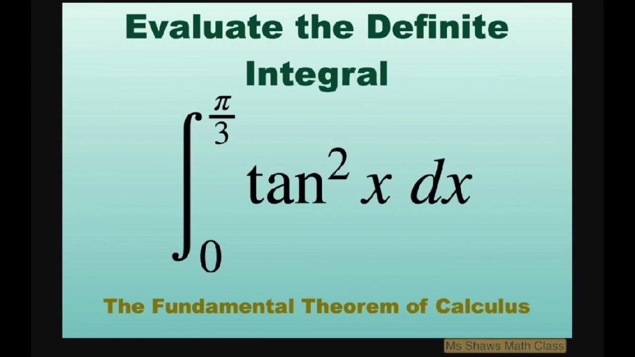 Интеграл синуса. Fundamental Theorem of Calculus. Integral of Tangent. Интеграл x 3dx