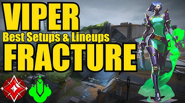 Valorant Viper Lineups Fracture - Best Setups & Lineups
