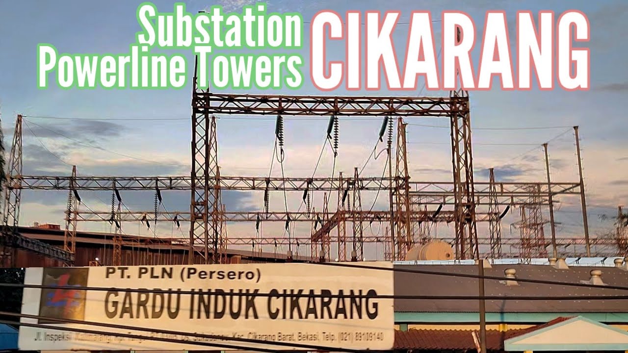 Substation & Powerline Towers around Cikarang