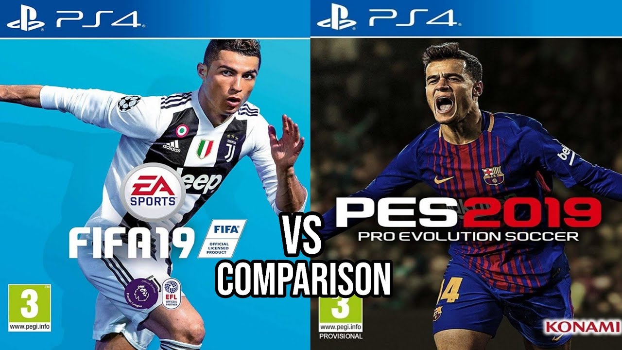 FIFA 19 vs PES 2019 PS4 - YouTube