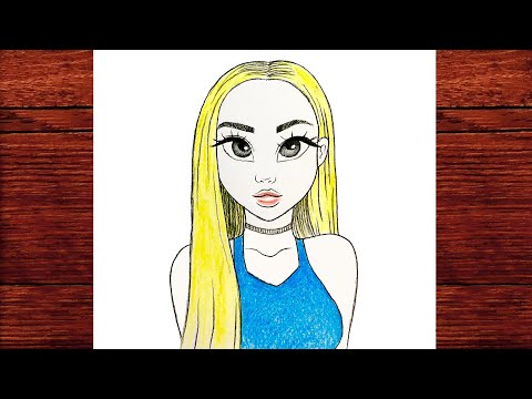 Anime Kız Nasıl Çizilir - Anime Kız Çizimi - Easy Anime Girl Drawing - Çizim Mektebi Kız Çizimleri