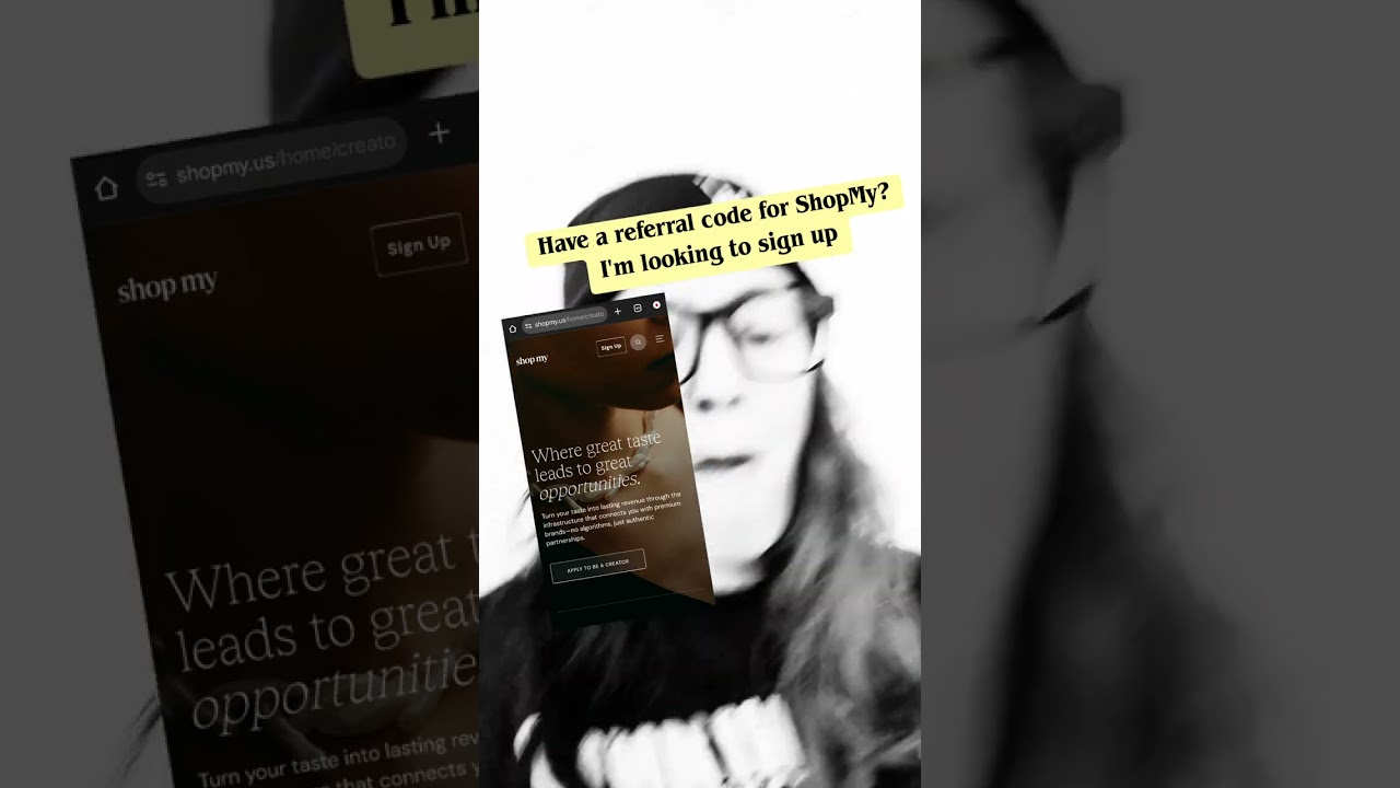 ShopMy - I would like to use a referral code when I sign up