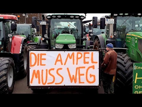 🟥 Bauern Demo in Berlin: Landwirte fordern „Die Ampel muss weg“ (1.500 Traktoren und 6.000 Bauern).