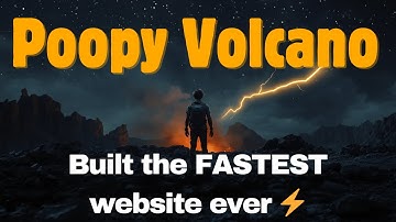I Slept on a Poopy Volcano (So I Built the Fastest Website Ever) | Build in public E177