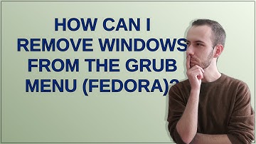 Unix: How can I remove Windows from the GRUB menu (Fedora)?