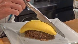 Japanese Omelette Rice - Kichi Kichi Omurice Kyoto Japan