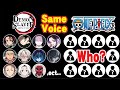 One Piece x Demon Slayer Voice actors