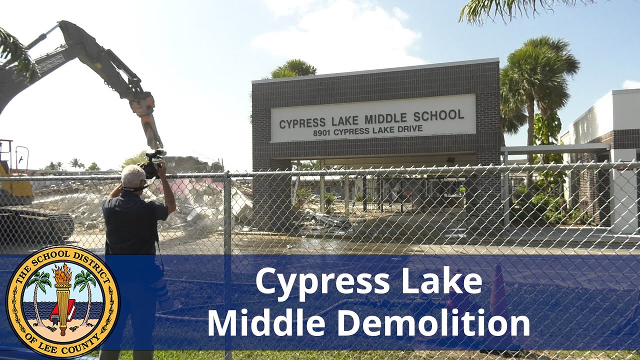 Cypress Lake Middle Demolition YouTube