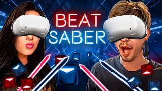 ME & BELLA PLAYED BEAT SABER, AND I GOT CRUSHED!