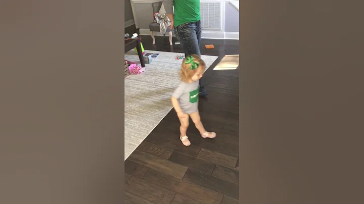 The Three Tunes Irish Dance - Toddler teaching Dad