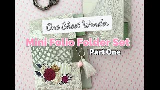 Famous One Sheet Wonder | Mini Folio Folder with Pocket Booklet Set | Part One TUTORIAL Wealth