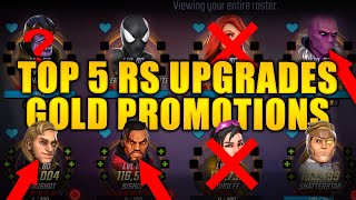 Gold Promo Top 5 to Upgrade - Well More Than 5 lol - MARVEL Strike Force - MSF