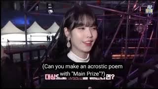 When Taehyung Make IU Laugh at the Backstage