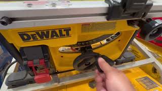 8 - 1/4 Dewalt Table Saw At Lowes