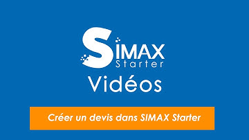 SIMAX Starter - Vente : Créer un devis