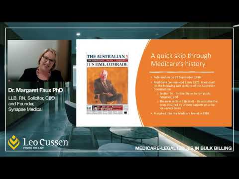 Medicare Legal Issues in Bulk Billing with Leo Cussen Centre for Law
