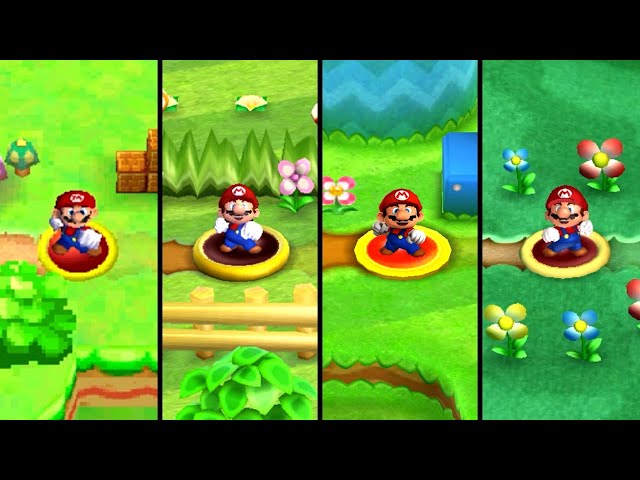 Evolution of First Levels in Super Mario Games (1985-2022) 