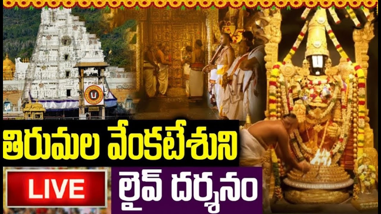 LIVE: శనివారం రోజు తిరుమల వెంకటేశ్వర లైవ్ దర్శనం |  Tirupati Venkateswara Live Darshanam