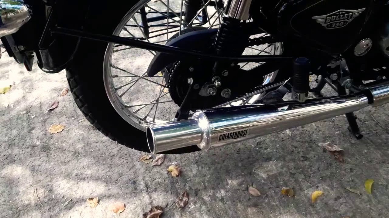ROYAL ENFIELD STD 350 |BS4| GREASEHOUSE ECONOMY EXHAUST |  MODIFIED | PLUG YOUR EARPHONES