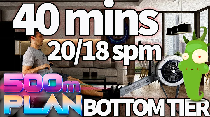 40 Minute Easy Rowing Workout - Base Building | 500m Plan Week 2 Row 5 | RowAlong