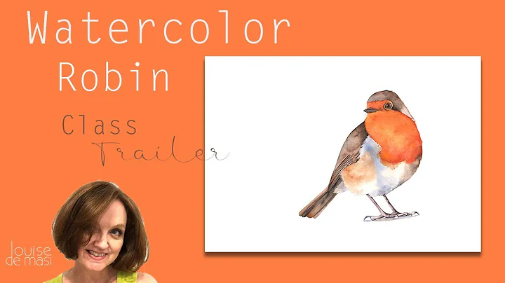 How to paint a Robin in Watercolor - Skillshare class Trailer