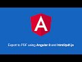 Export html to PDF using Angular and html2pdf.js