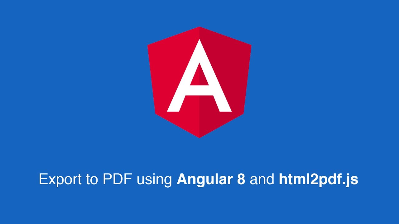 Export Html To Pdf Using Angular And Html2Pdf.Js