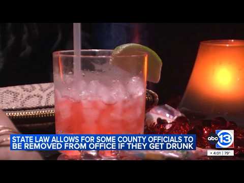 Some county officials to be removed from office if they get drunk: Law