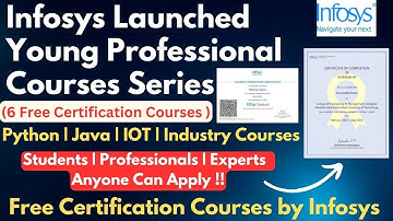 Infosys Launched Professional Course Series | Free Certification Courses | Infosys Certificate
