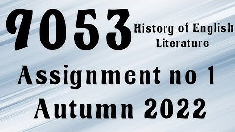 AIOU Code 9053 Solved Assignment No.1 Autumn 2022 #aiou #aiousolveassignments