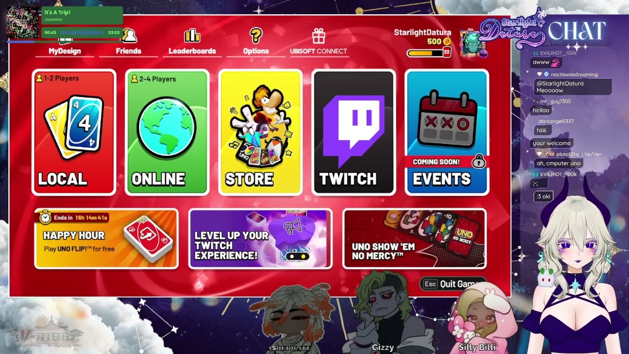 A card game in the Garden ✧ Uno w/ @sillybillivt @gizzysinclairvt @ashurwatt