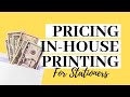 Pricing In-House Printing For Invitation Designers