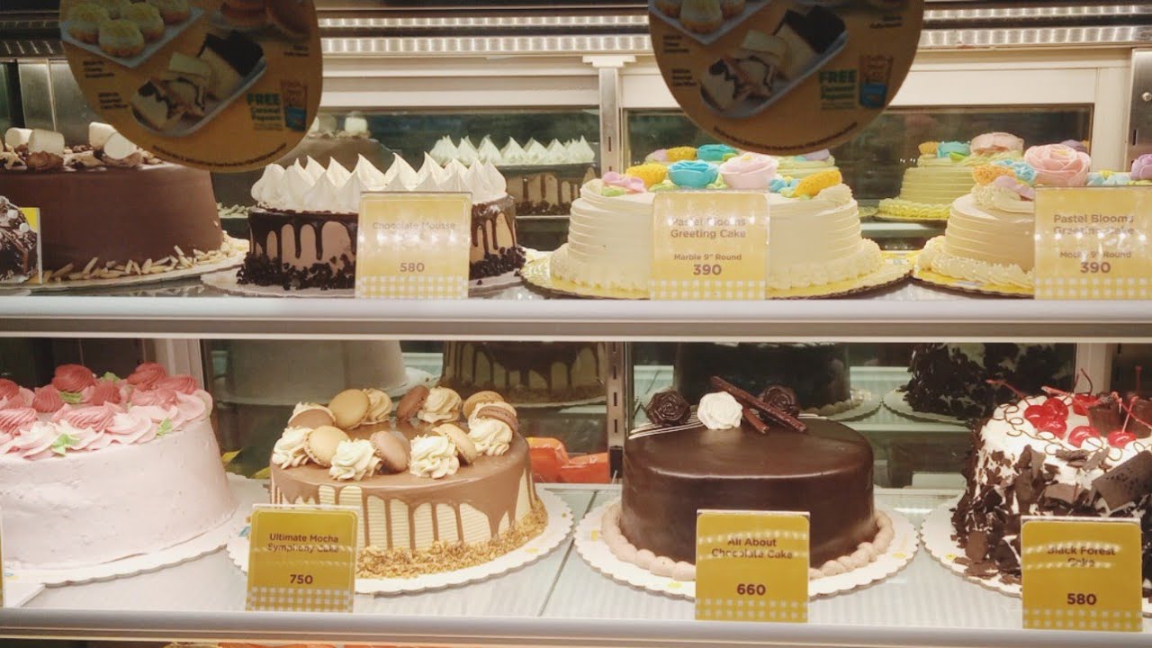 Goldilocks Cake Display With Price YouTube