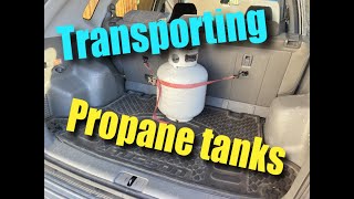 Transporting a propane tank tips