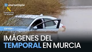 Temporal en Murcia: Carreteras cortadas por inundaciones