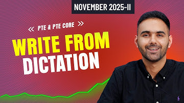 PTE Academic & PTE Core | Write From Dictation | Most Repeated Questions November 2025-II