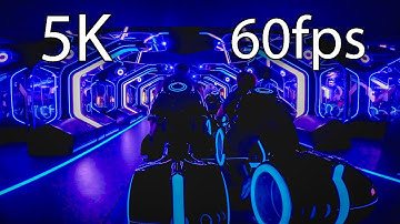 TRON Lightcycle / Run back seat on-ride 5K POV @60fps Walt Disney World