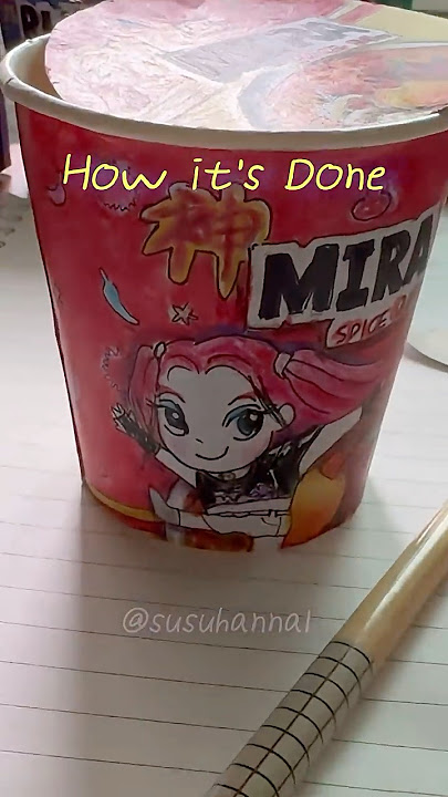 Spicy Mira Cup Ramen Unboxing & Play / K-Pop Demon Hunters parody