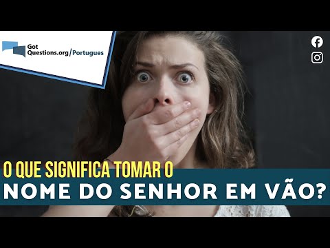 Estudo Bíblico - O NOME DO SENHOR Qual a razão de haver um mandamento  proibindo o uso em vão do nome do Senhor? A resposta é: o nome corresponde  à pessoa de