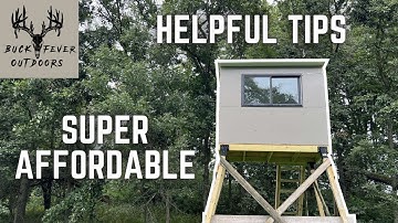 How to BUILD an AFFORDABLE DEER STAND in 10 EASY Steps