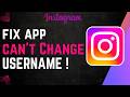 How To Fix Instagram Cannot Change Username !