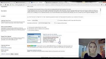 Embedding Google Calendar in BB