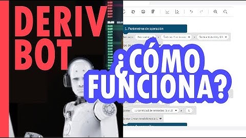 Como usar D-BOT del broker DERIV y 📈 Operar indices sinteticos 📈
