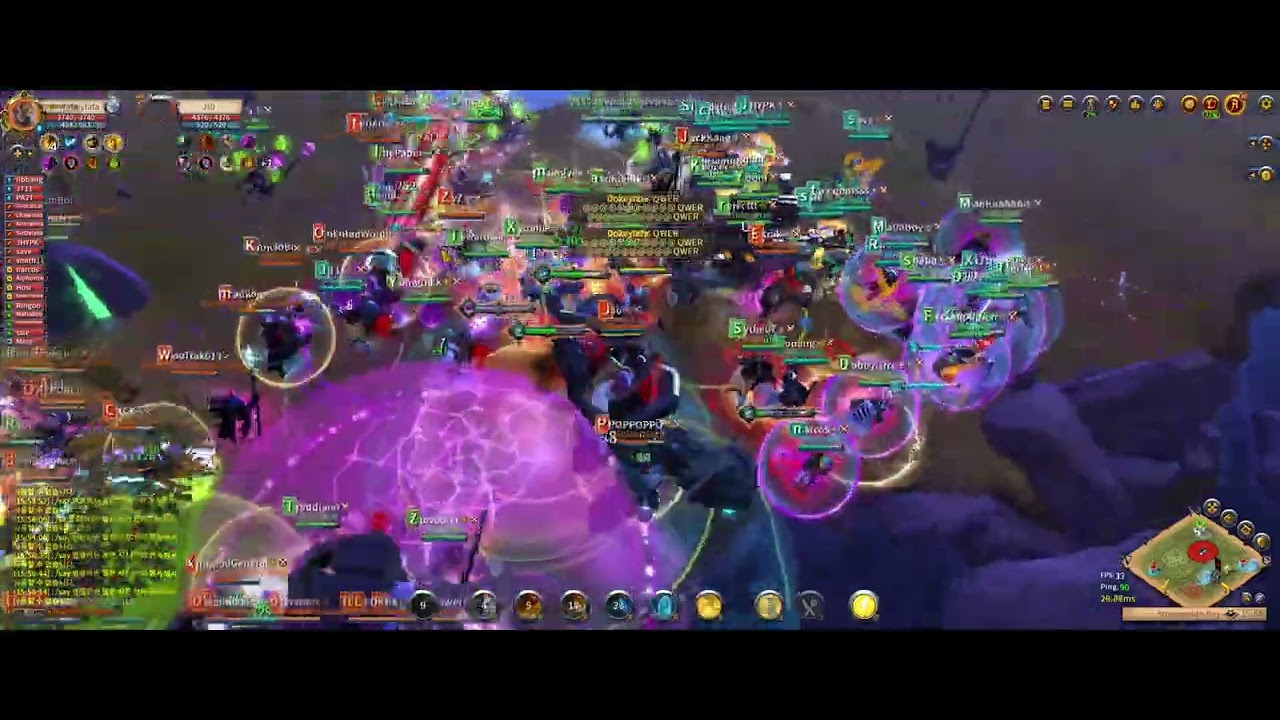 [152] albion FIGHT zvz, castle, roaming (East server) vs NOVA, BILL