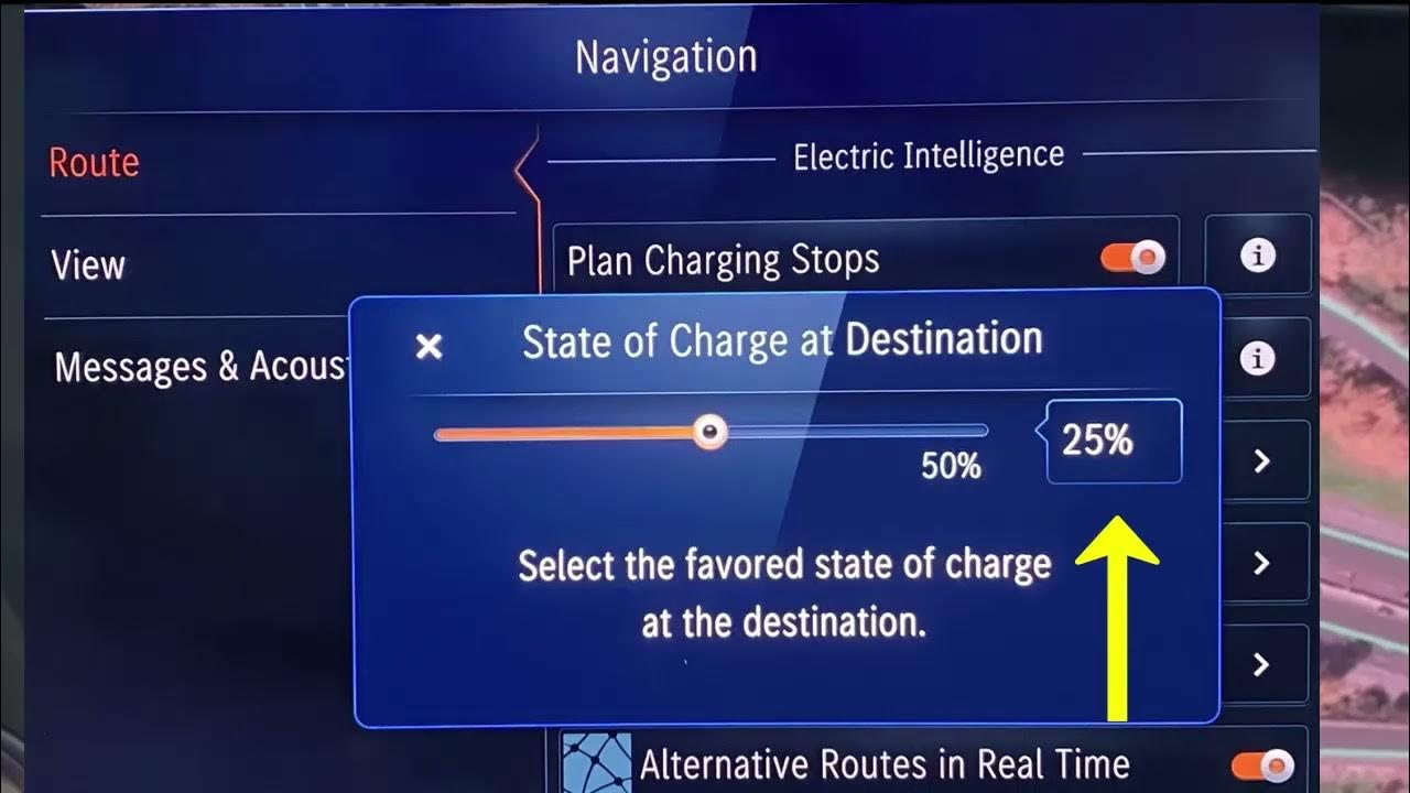 MercedesEQ Navigation with Electric Intelligence YouTube