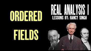 Ordered Fields Introduction [Real Analysis]