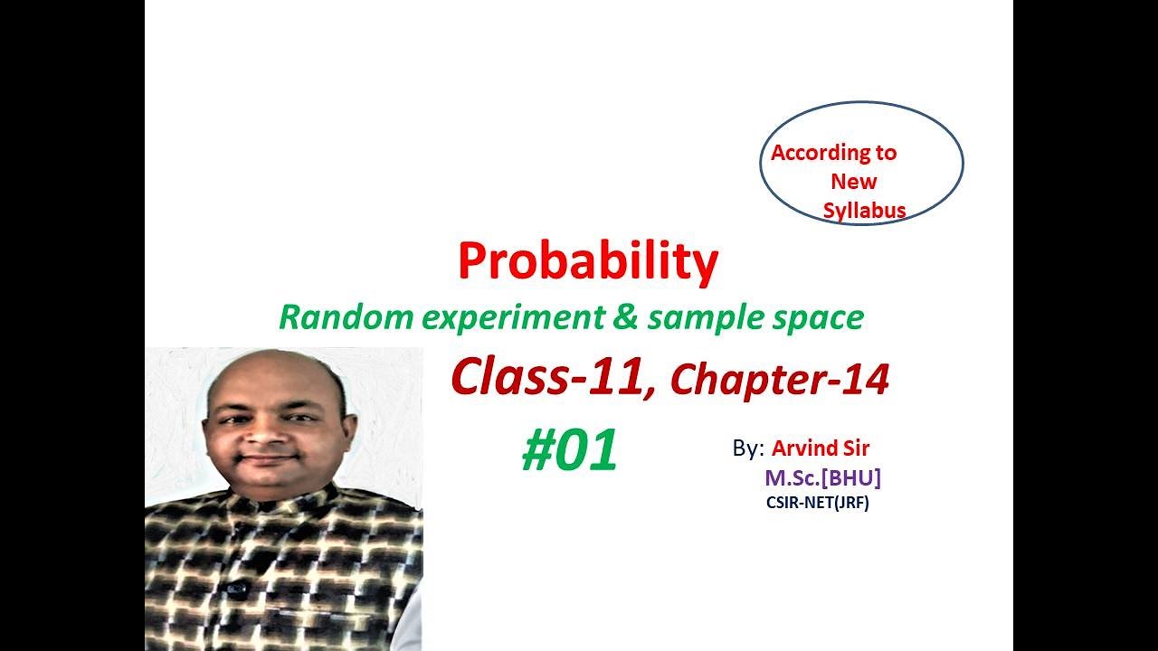 Probability | random experiment and sample space | Class 11 | Chapter ...