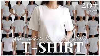 THE BEST WHITE TSHIRT | 25 STYLES FT. ARITZIA, UNIQLO, COS | TRYON